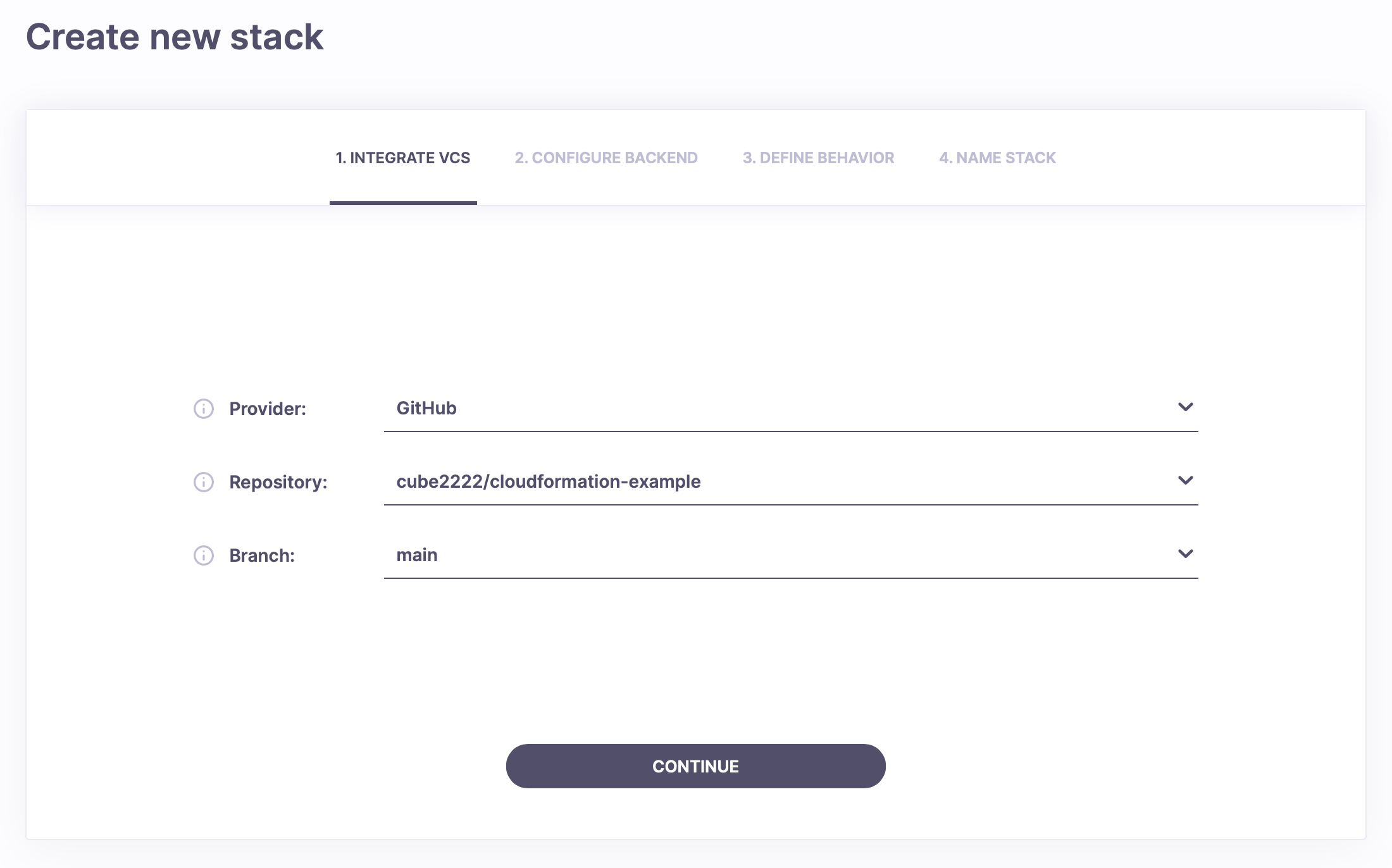 Configuring the VCS settings.